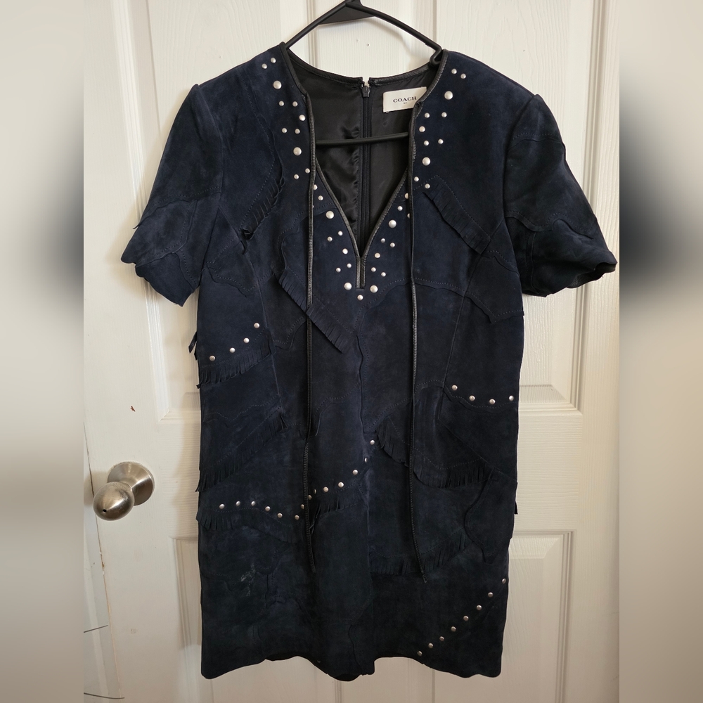 Coach Suede Mini Dress. Size 4. Worn Once